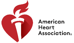 Image of American Heart Association's logo on Nemphos Braue's website