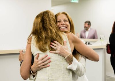 two women hugging