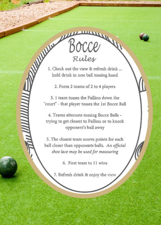 Bocce Ball Rules