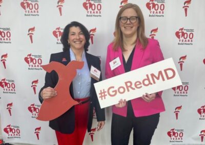 Image of Claudia and Lauren at GoRed Lunch 2024